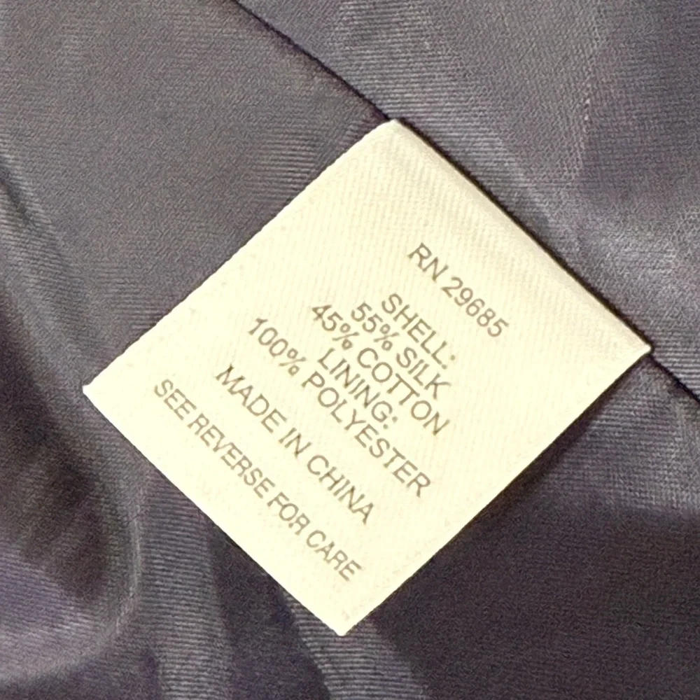Pendleton Silk Blend Jacket Go Graphic Blazer Lightweight Pocket Navy Size 12